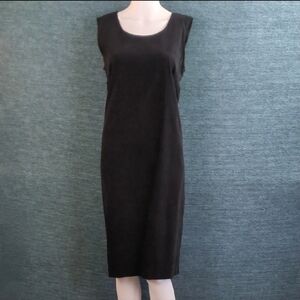Vintage 90s Helene Blake Black Velvet Cocktail Sheath Dress